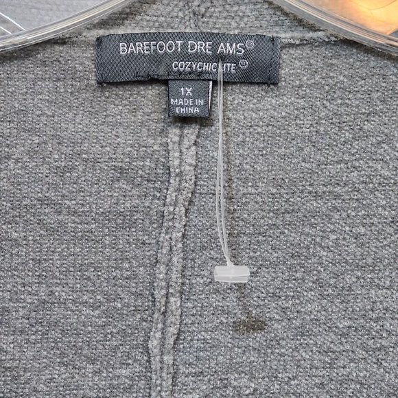 Barefoot dreams NWOT cozy chic lite super soft button front cardigan size 1X - Picture 2 of 8